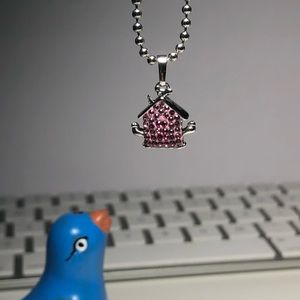 Pink Swarovski Crystal Necklace